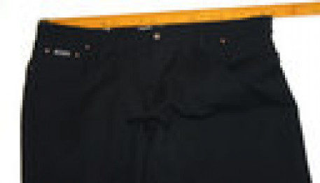 Большие брюки-стрейч черного цвета из хлопка