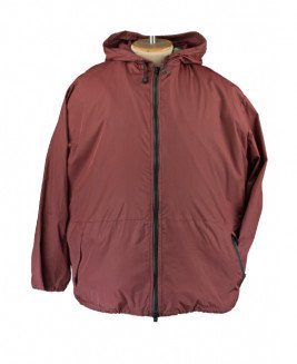 Куртка-ветровка-дождевик из полиэстера  легкая бордового цвета